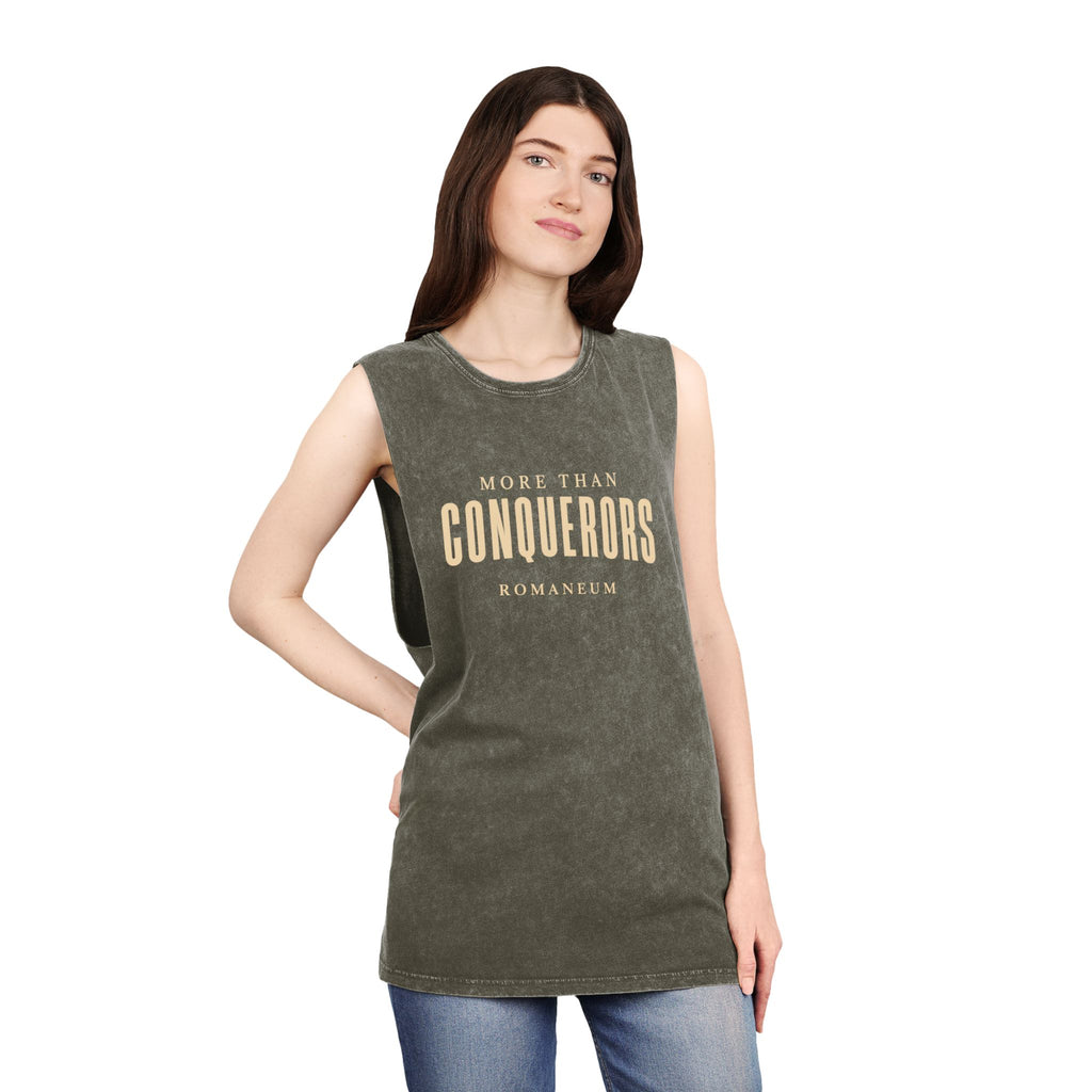 More Than Conquerors Stonewash Tank — ROMANEUM