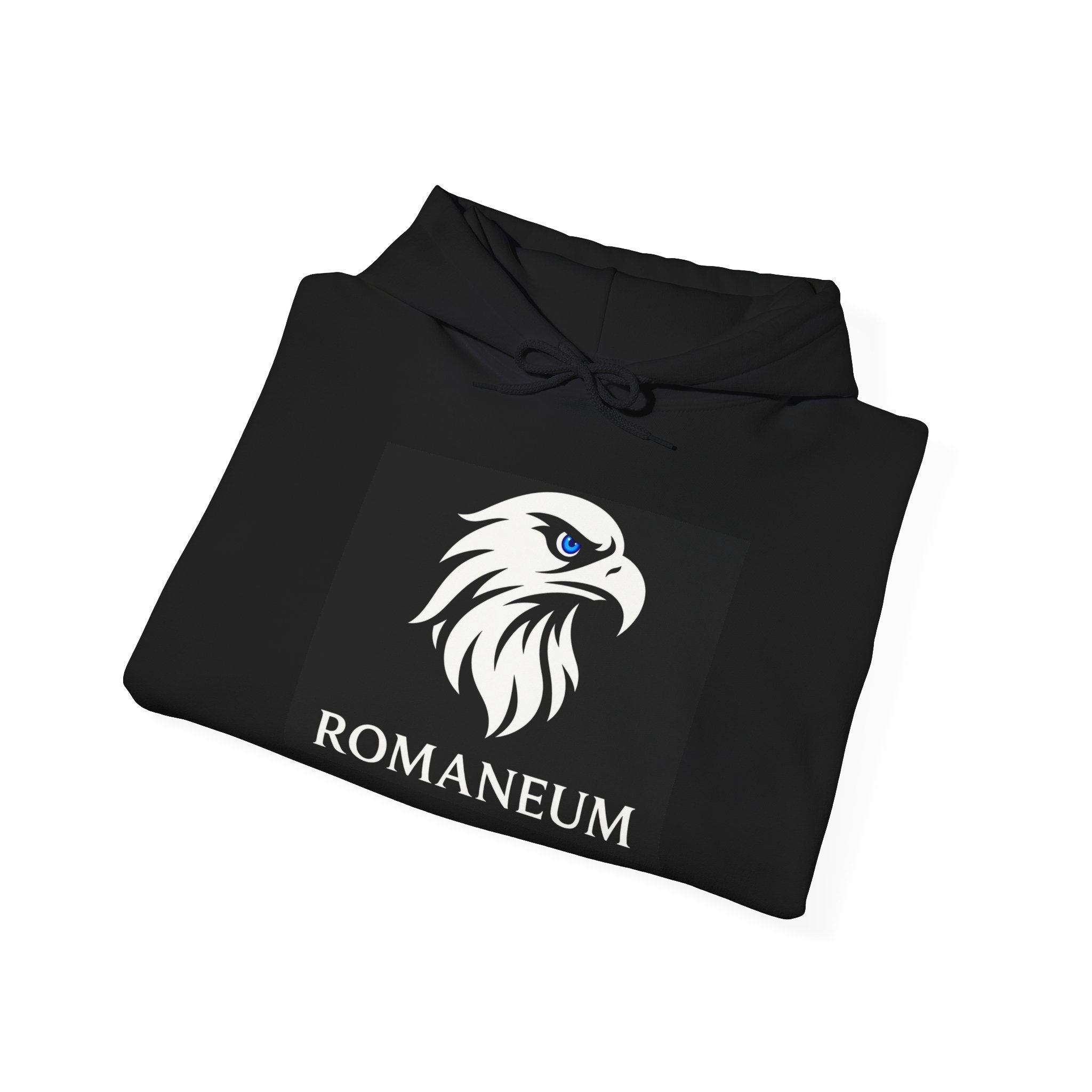 Romaneum Eagle & Rose Hoodie — 'Think Like God' Graphic Pullover
