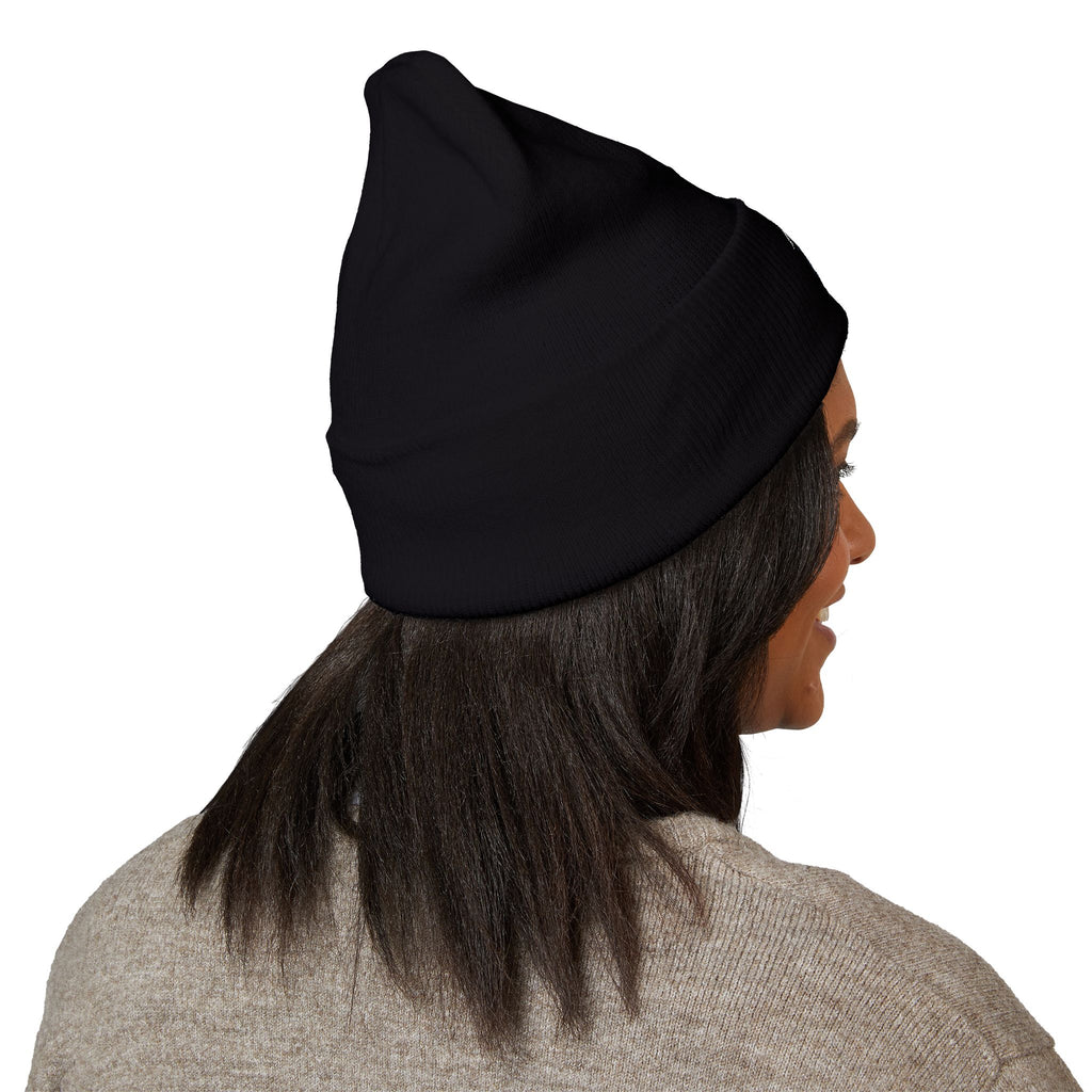 Embroidered 'ROMANEUM' Classic Cuffed Beanie —  Knit Cap