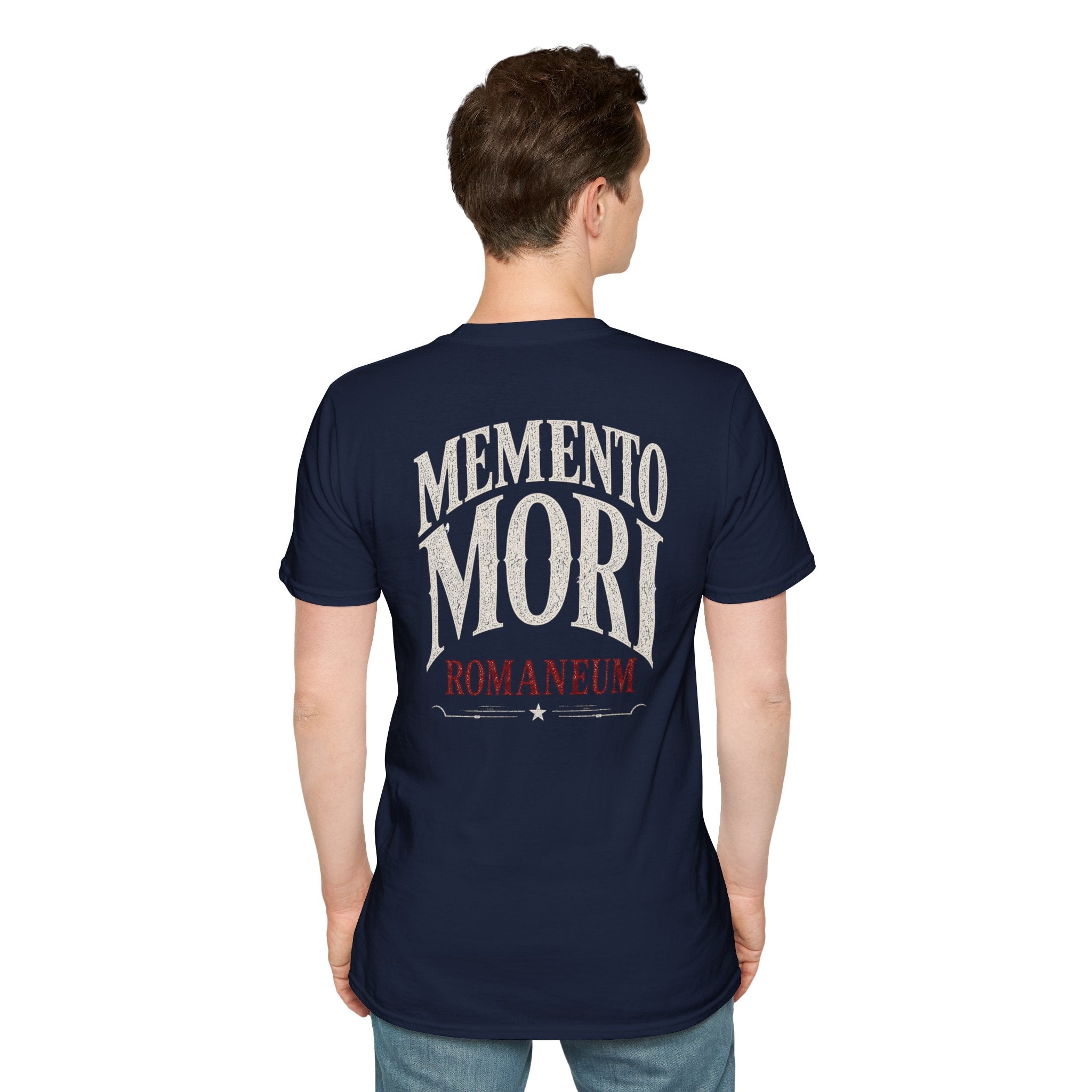 Memento Mori Skull T-Shirt — Gothic Reminder Tee with Romaneum Skull Design