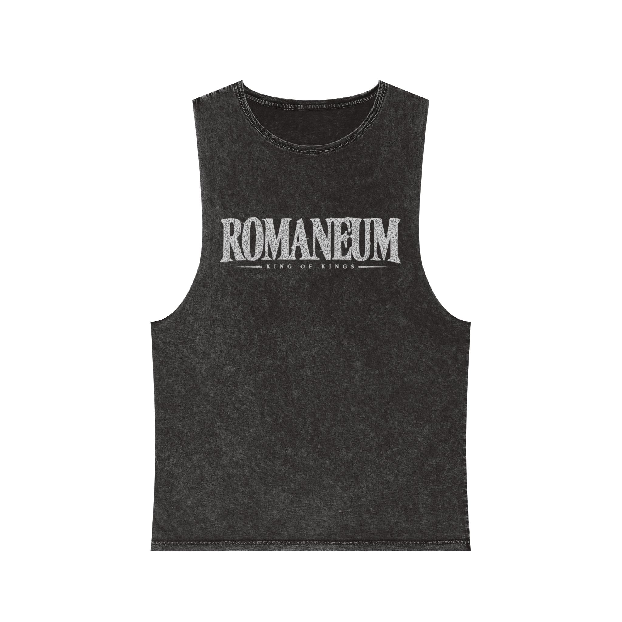 Romanеum Stonewash Tank Top — Vintage Graphic Muscle Tee