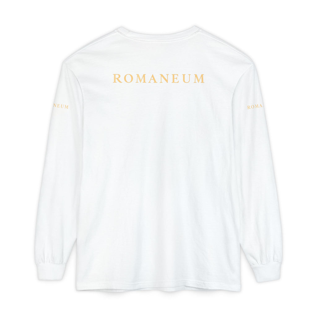 "Rejoice in the Lord Always" Unisex Garment-dyed Long Sleeve T-Shirt