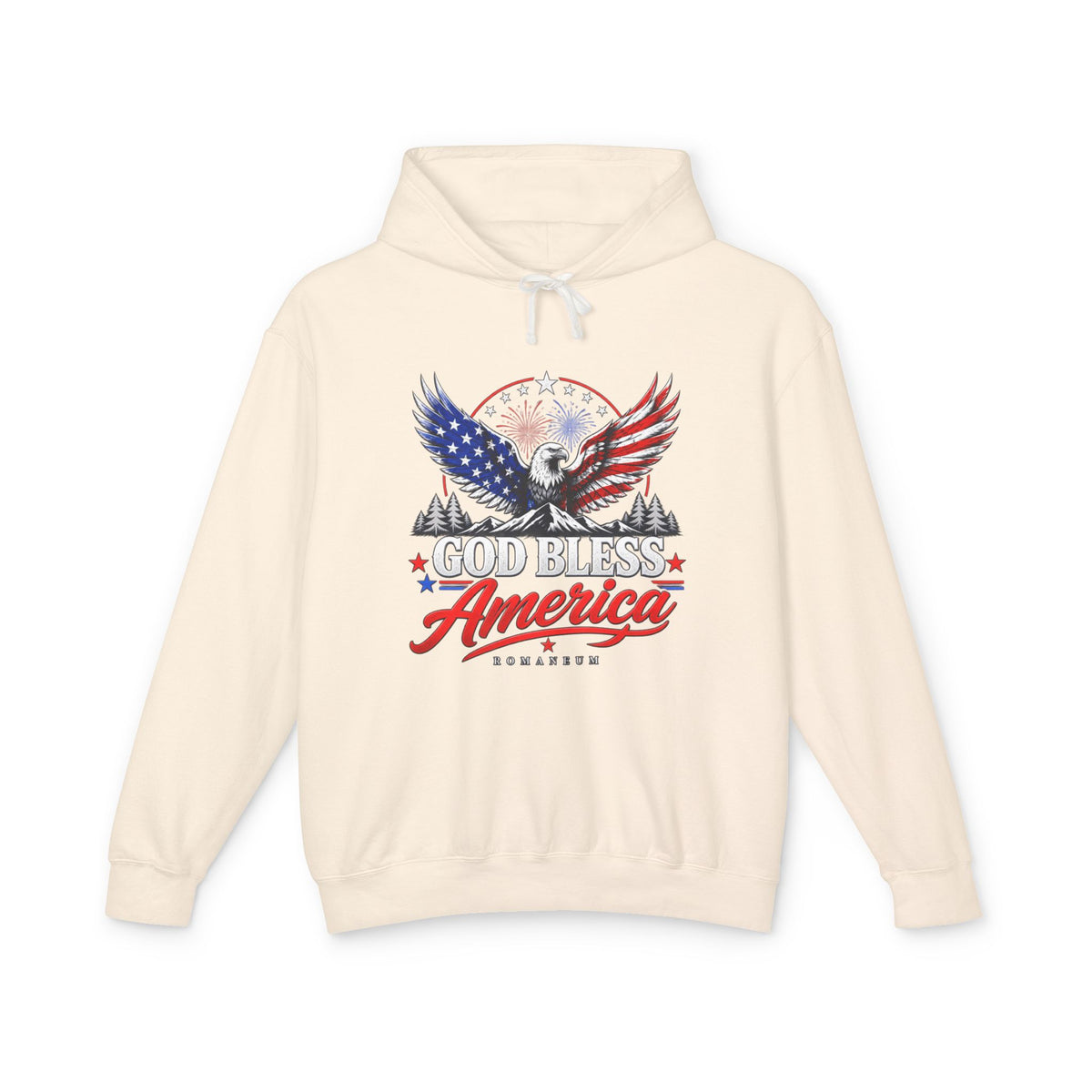 God Bless America Hoodie — Patriotic Eagle Flag Hooded Sweatshirt