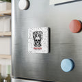 Memento Mori Skull Porcelain Magnet — Romanum Gothic Fridge Decor