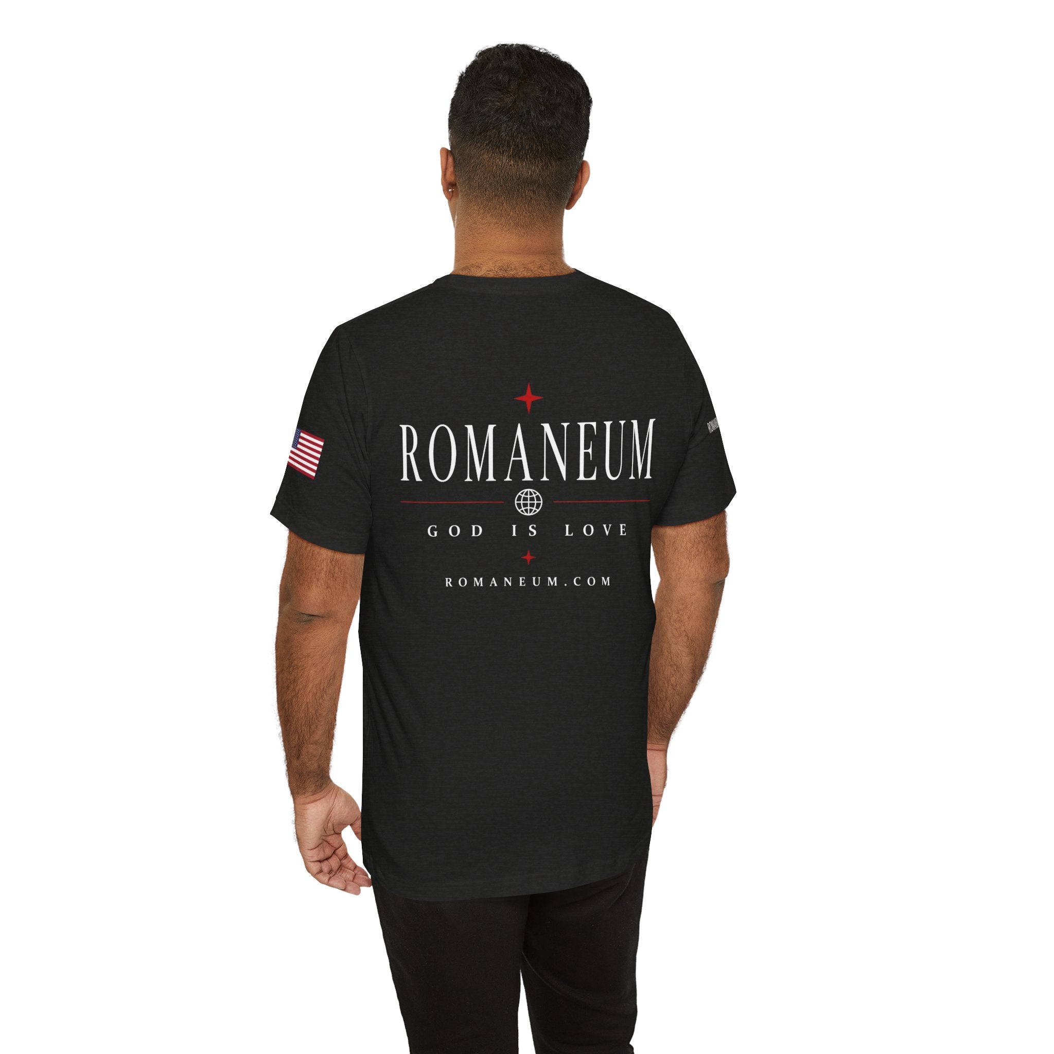 Romaneum 'AMOR/ROMA' God Is Love Graphic Tee