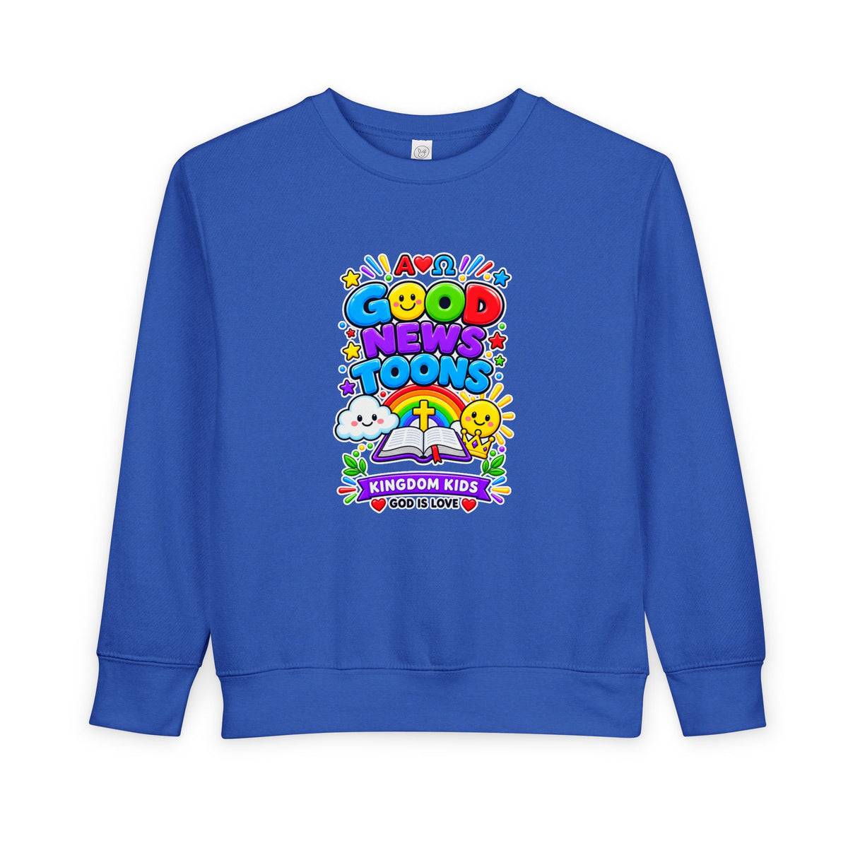 Toddler Sweatshirt — "Good News Toons" Kingdom Kids Crewneck
