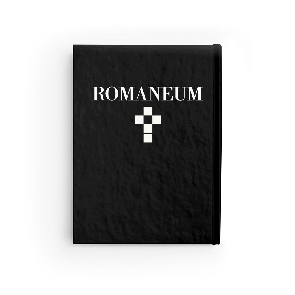 Romaneum Hardcover Journal — Black Logo Notebook