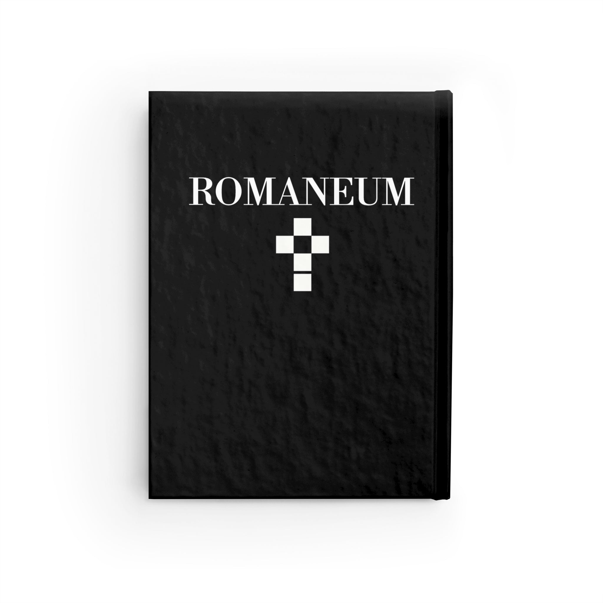 Romaneum Hardcover Journal — Black Logo Notebook