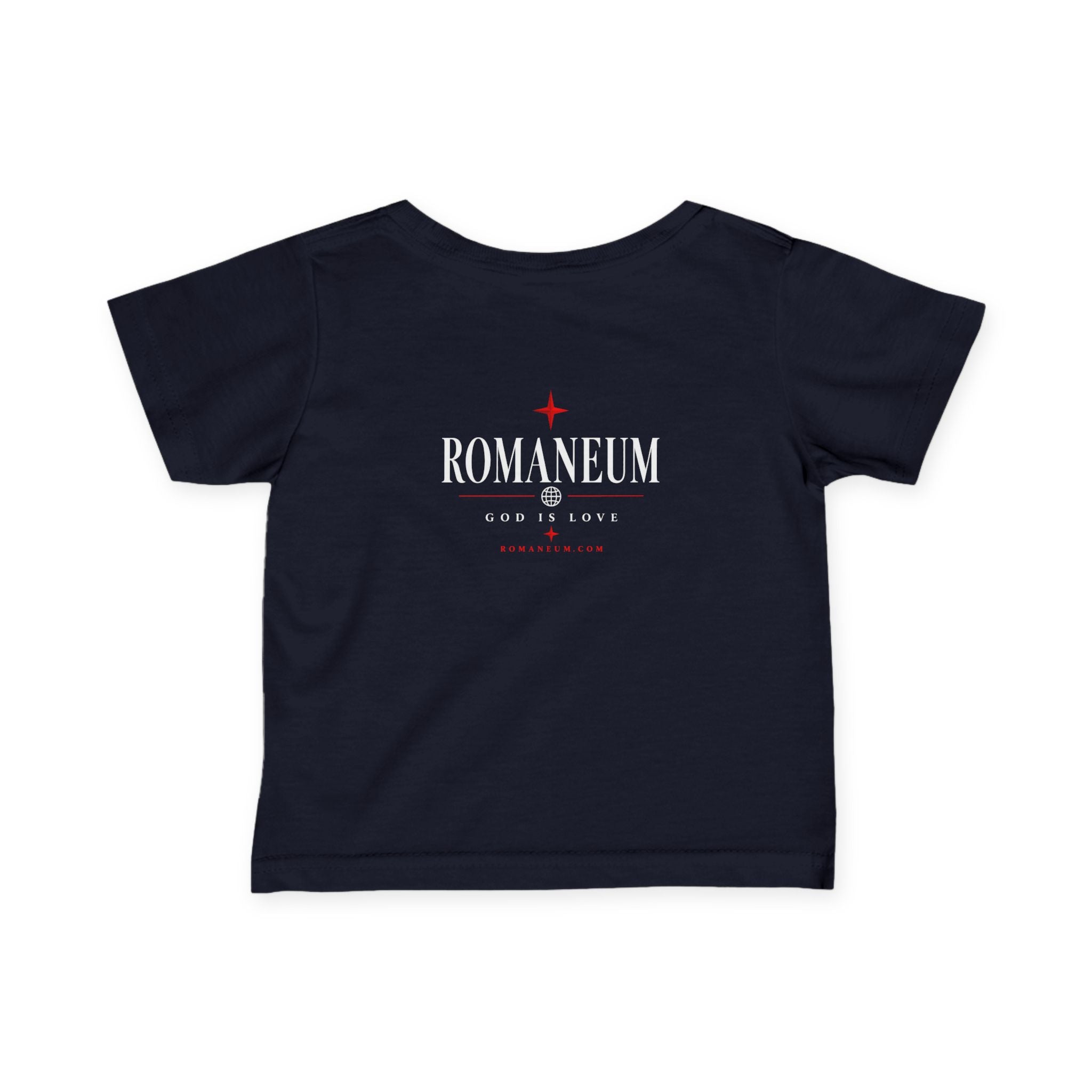 Infant Tee – 'AMOR ROMA' God Is Love Christian Baby Shirt