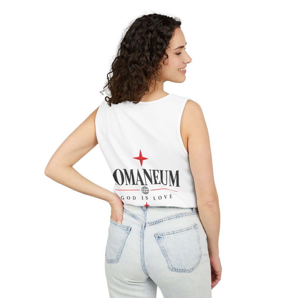 Amor/Roma Romaneum Tank Top — "God Is Love" Graphic Tank