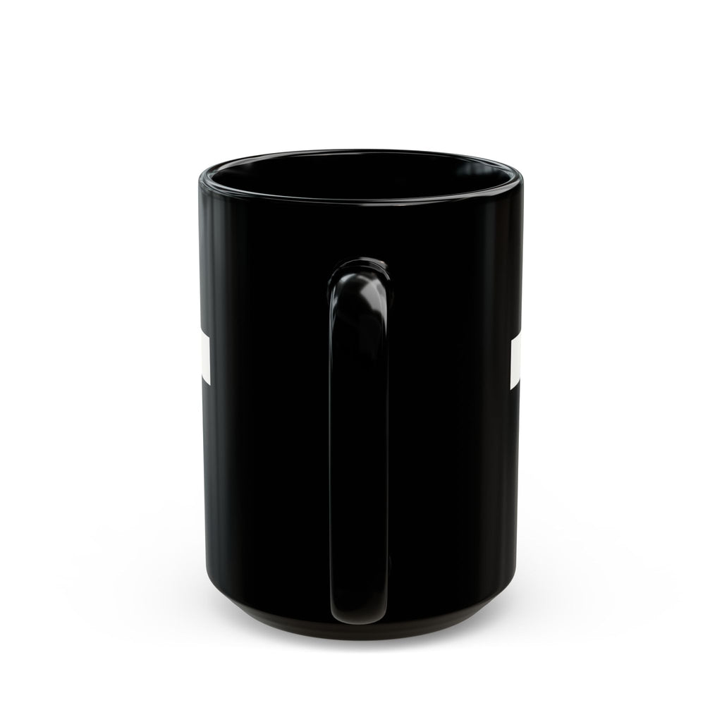 Think Like God Rose Mug — Romaneum Gothic Cross Black Coffee Cup
