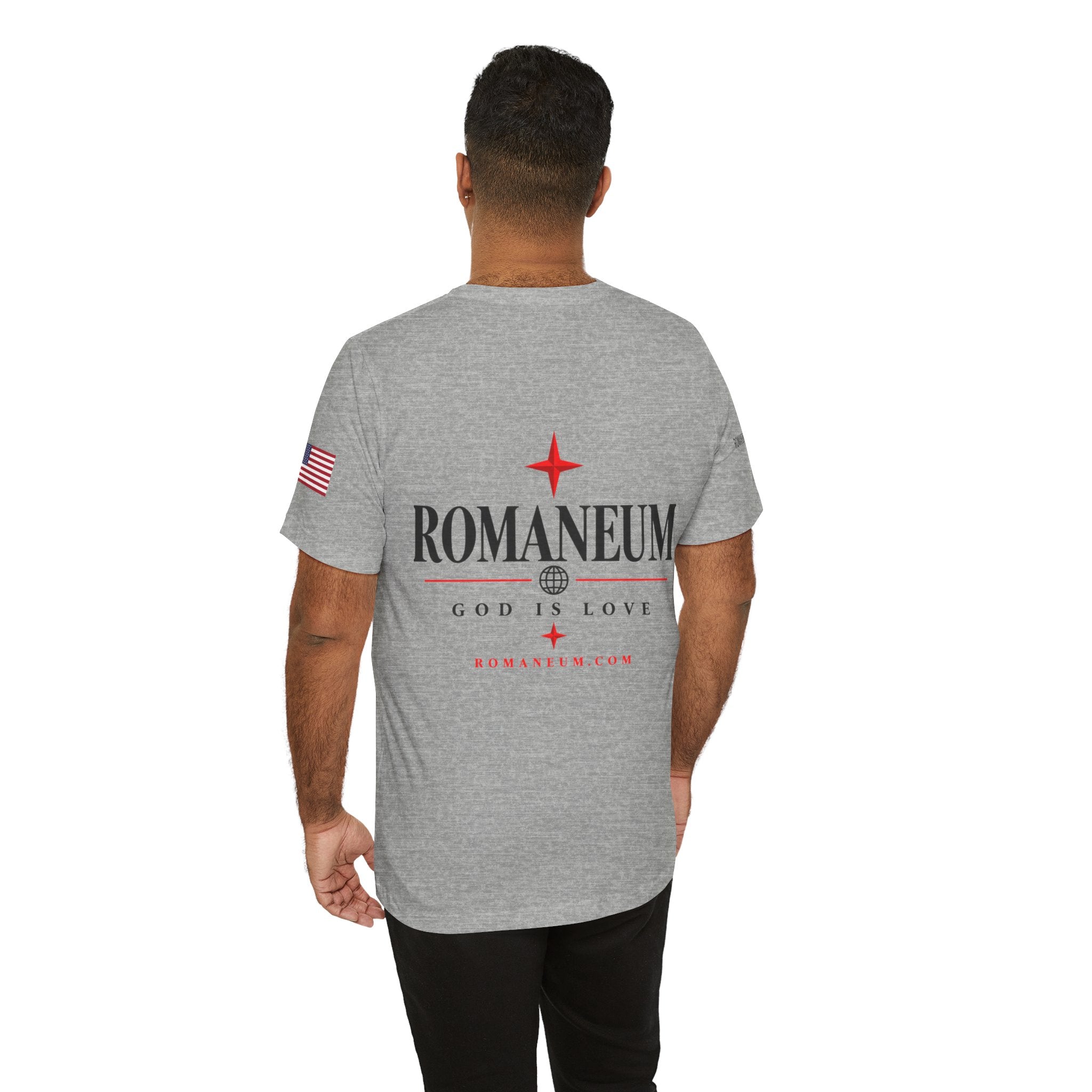 Romaneum 'AMOR/ROMA' God Is Love Graphic Tee