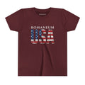 Youth USA Flag Tee — "Romaneum" Patriotic Kids T‑Shirt