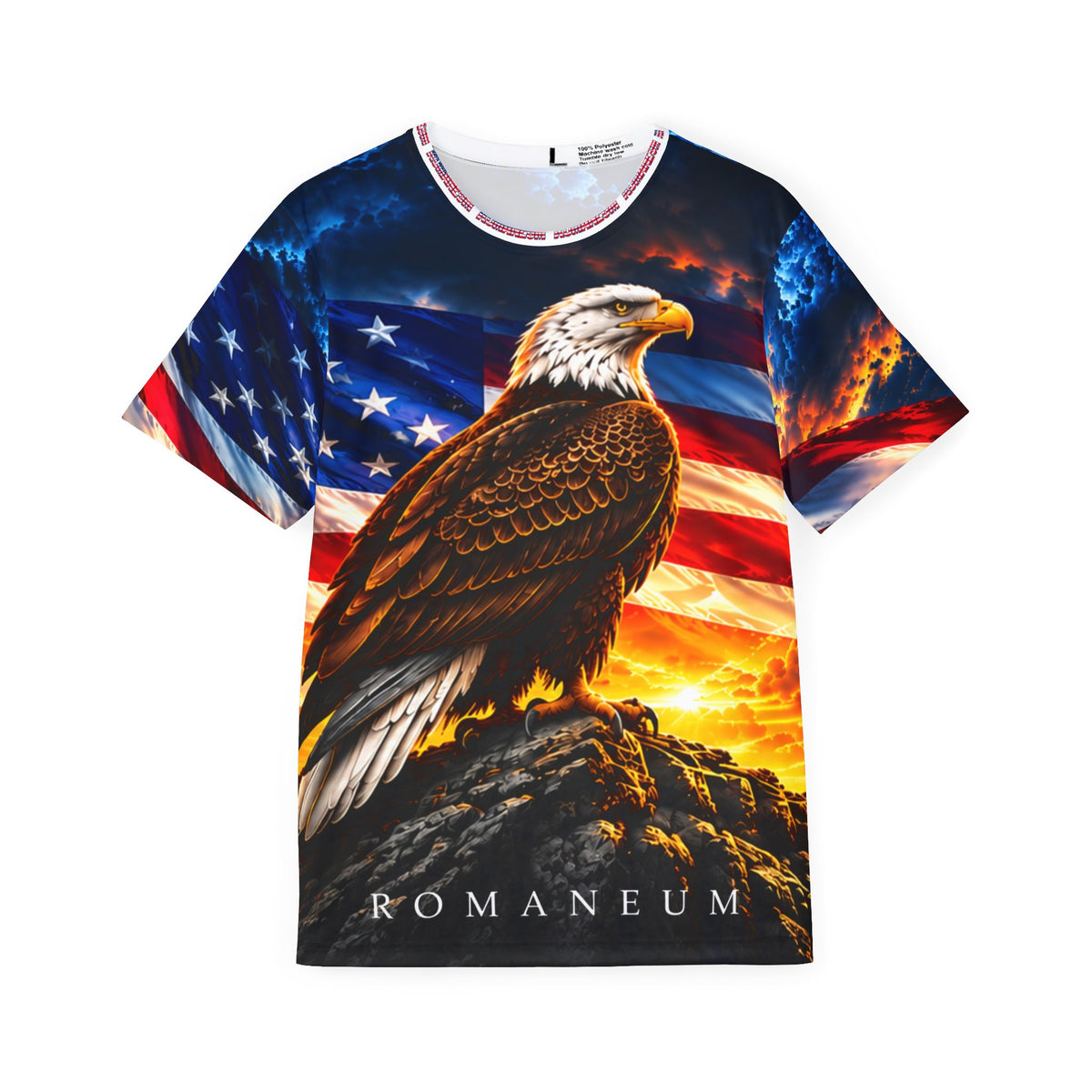ROMANEUM Patriotic Eagle All-Over Print Jersey