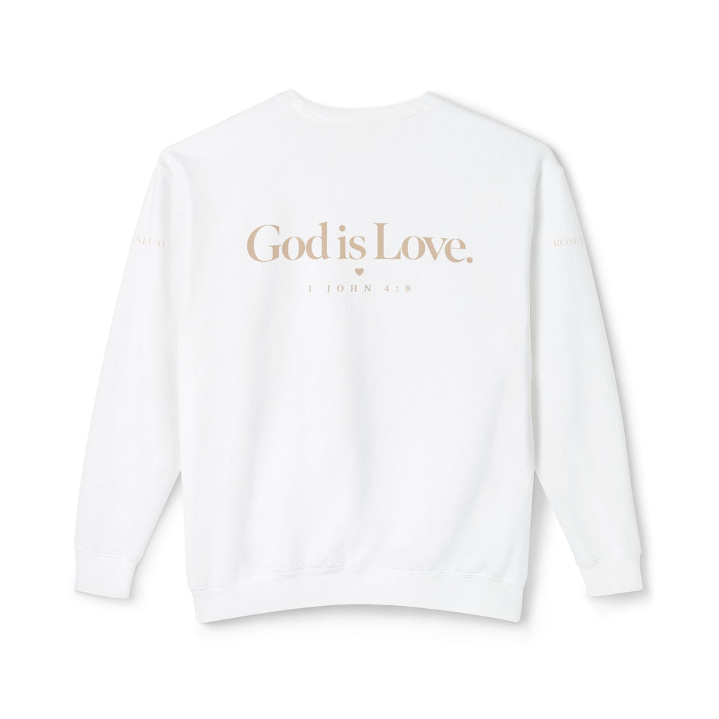 Romaneum Crewneck Sweatshirt — "To Live Is Christ" / "God Is Love"