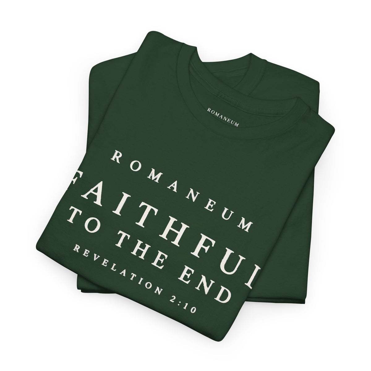 Faithful to the End Tee — 'Romaneum'