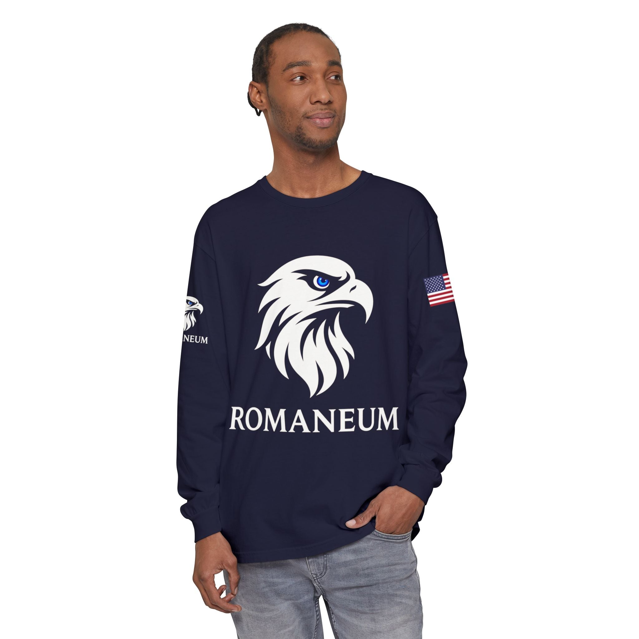 Romaneum Eagle Crest long sleeve shirt