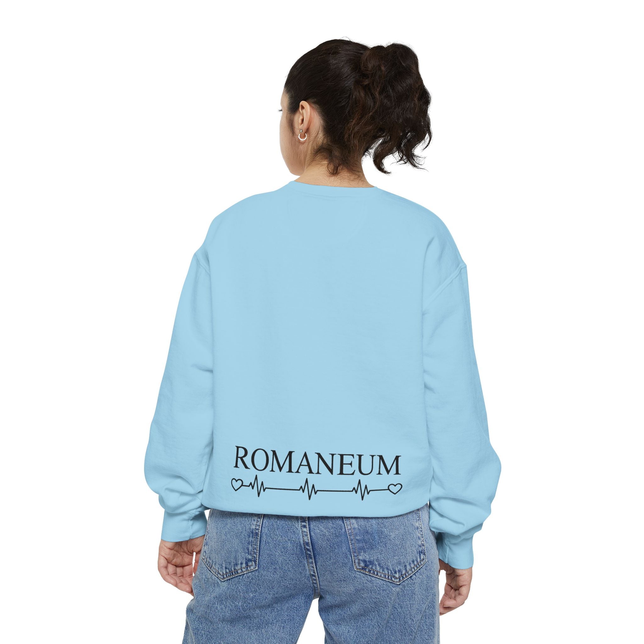 Alpha Omega Heart design sweatshirt | God is Love 1 John 4:8 RomanEum