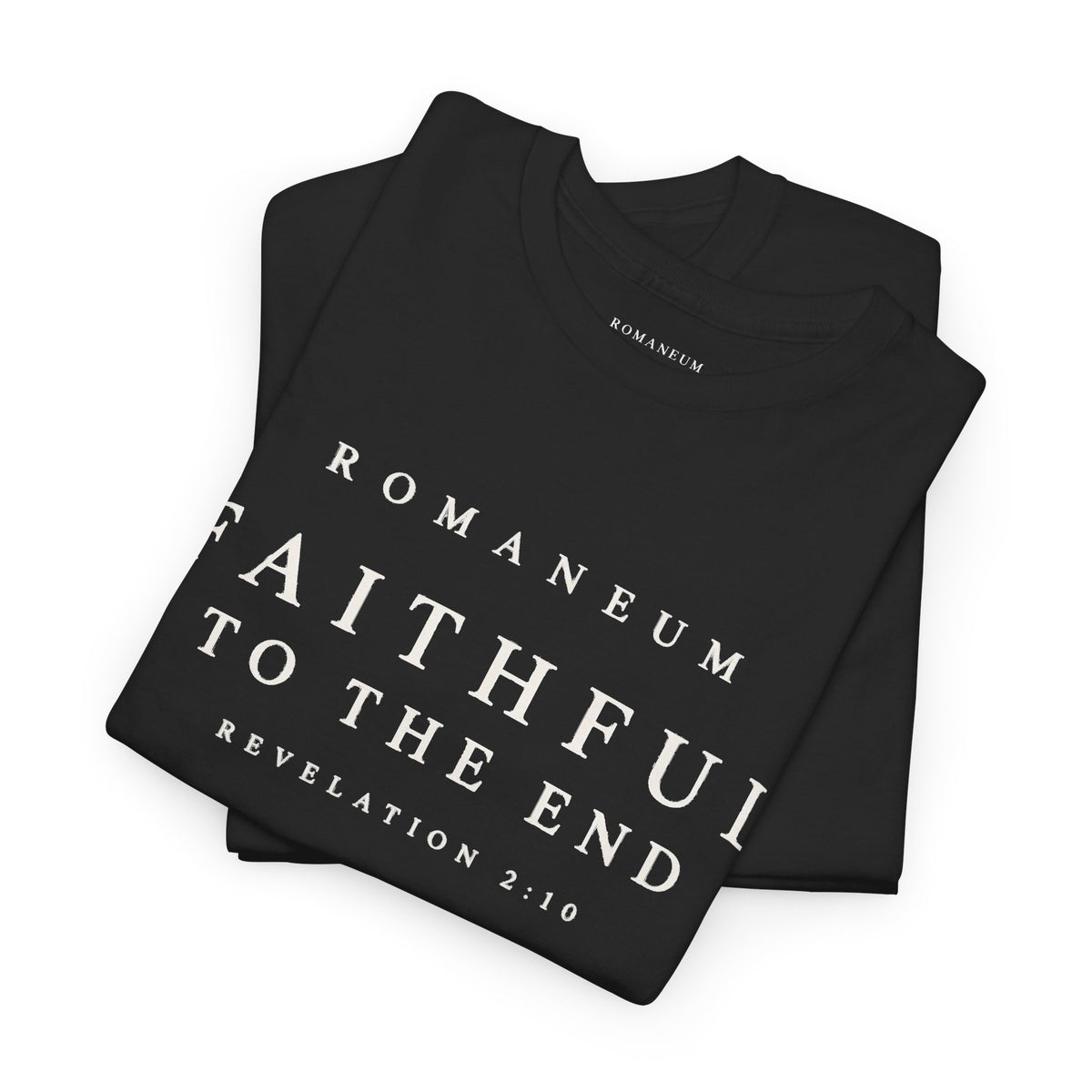 Faithful to the End Tee — 'Romaneum'