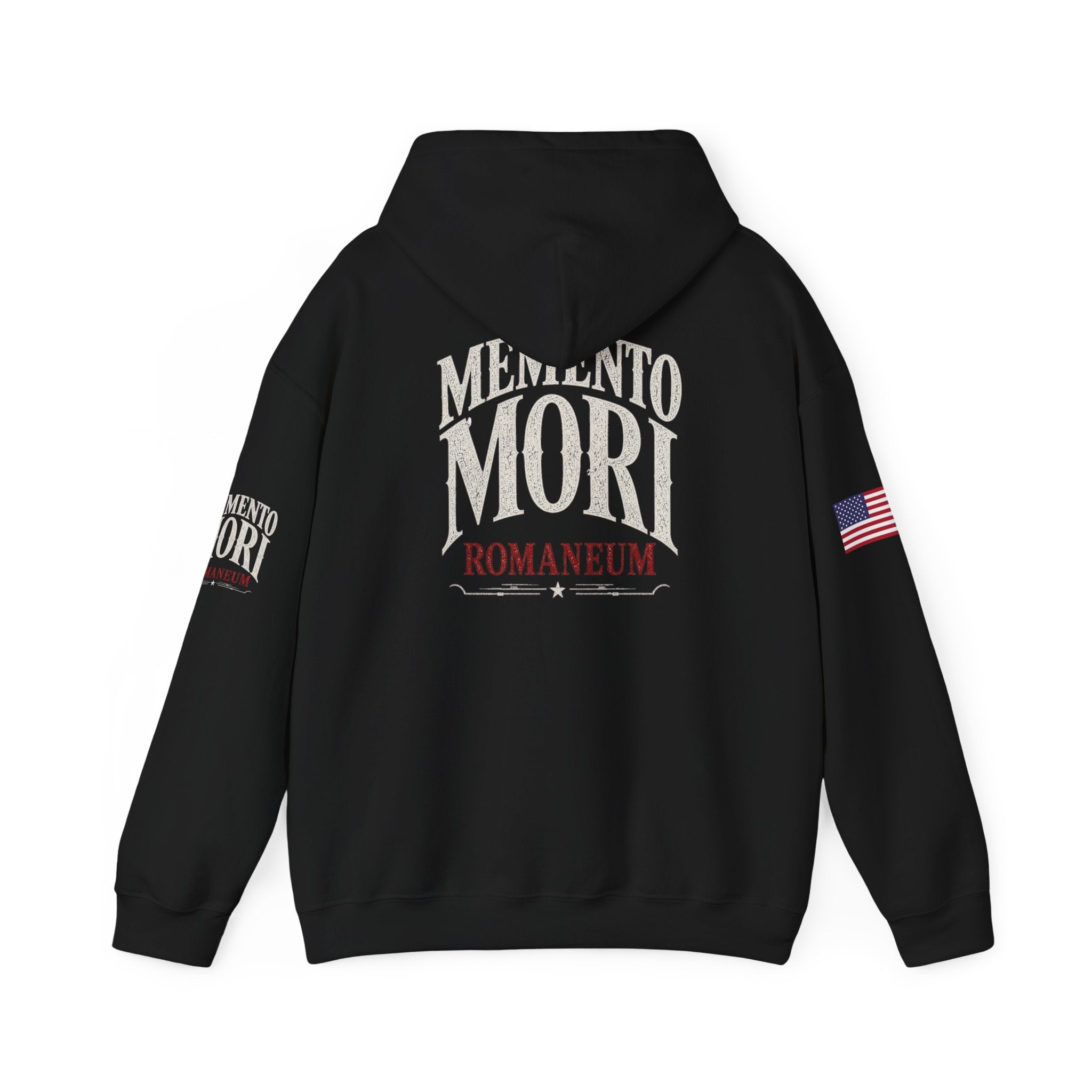 Memento Mori Hoodie — Romaneum Skull Graphic Pullover
