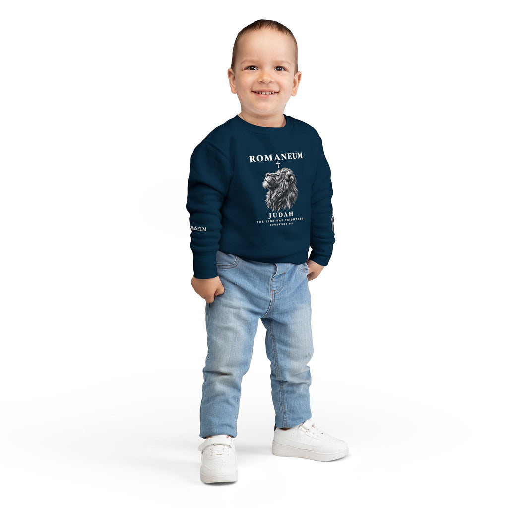 Toddler Sweatshirt - Romaneum Judah Lion Graphic Kids Crewneck
