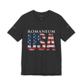 Romaneum USA Flag T‑Shirt — Patriotic American Graphic Tee
