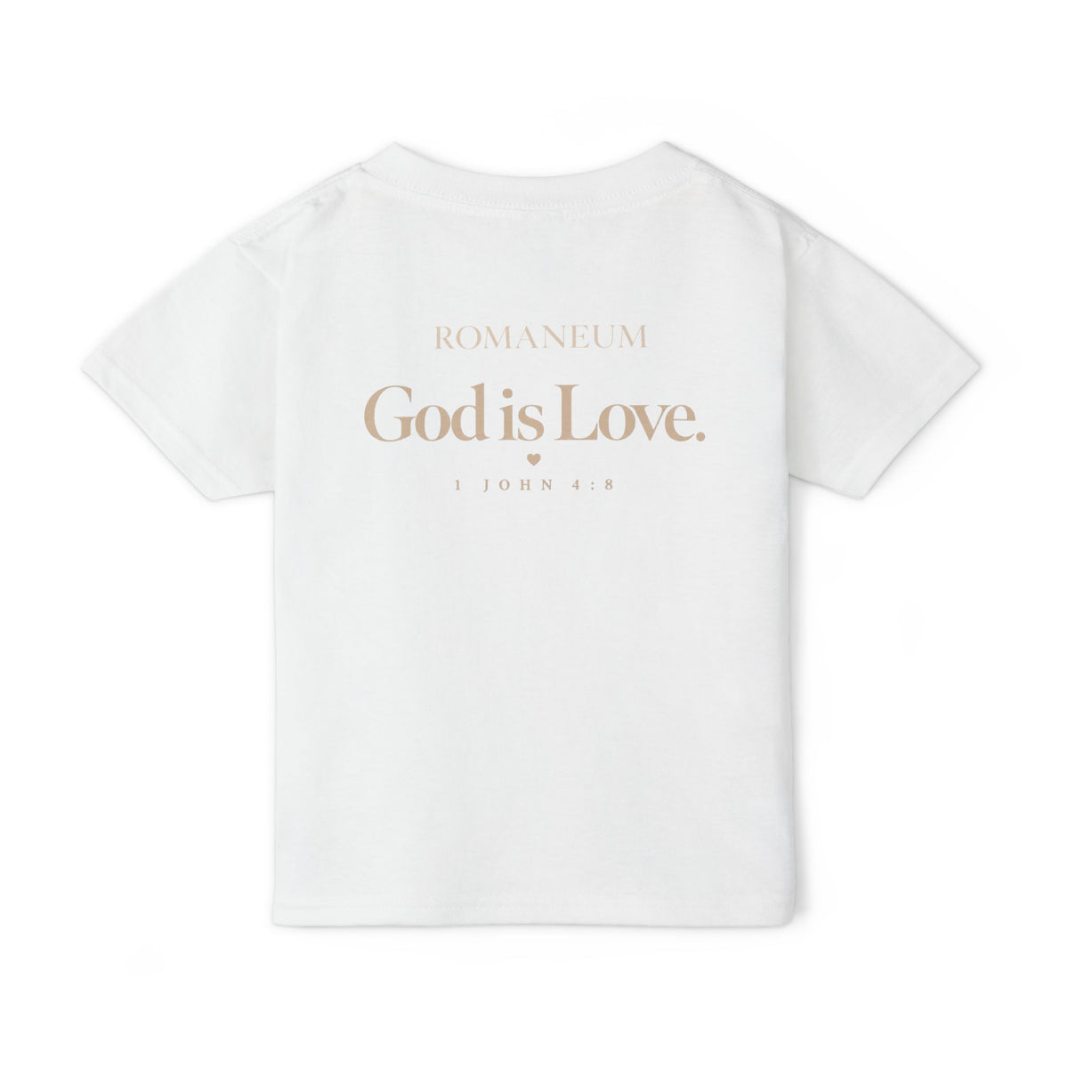 Toddler T-Shirt — "To Live Is Christ" Christian Scripture Tee (God Is Love)