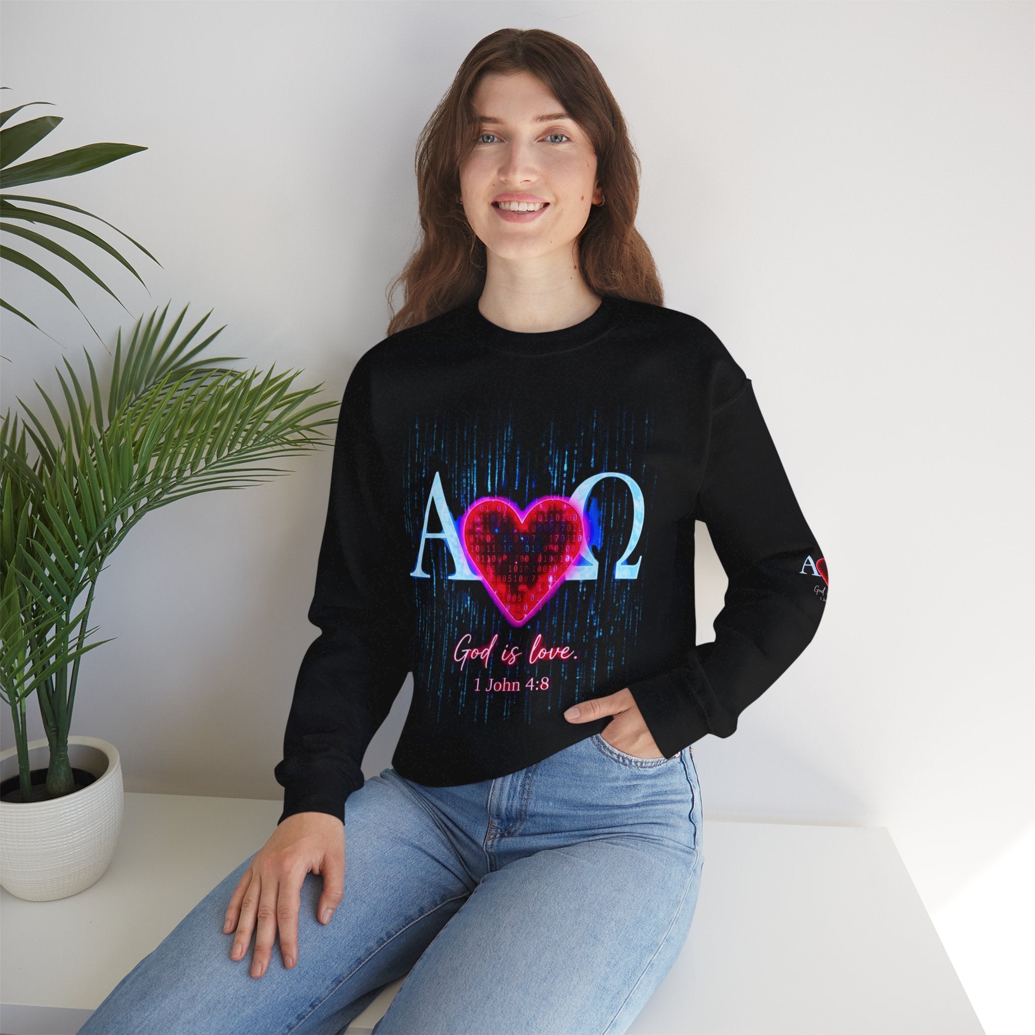 Alpha Omega Heart Sweatshirt ROMANEUM