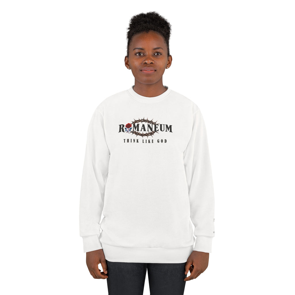 Think Like God Sweatshirt — Romaneum Rose Graphic Crewneck