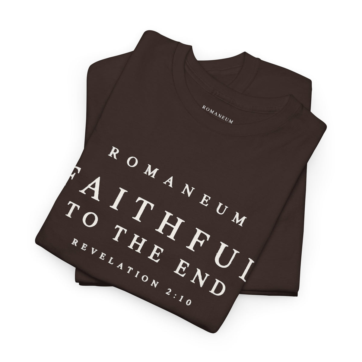 Faithful to the End Tee — 'Romaneum'