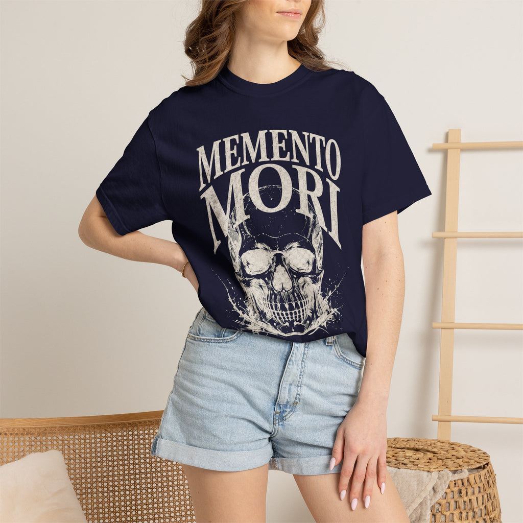 Memento Mori Skull T‑Shirt — Romaneum Gothic Graphic Tee