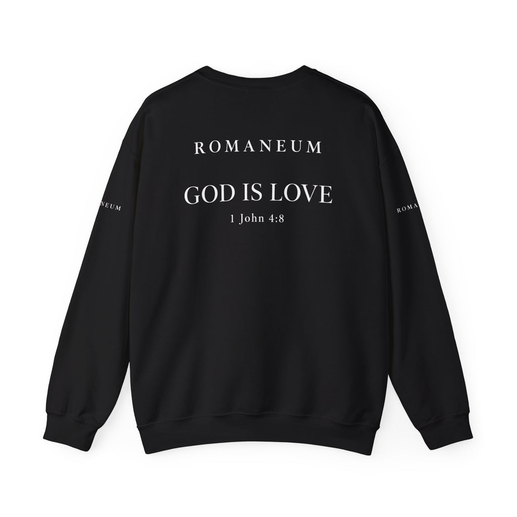 Classic White Crewneck Sweatshirt "FEAR NOT"
