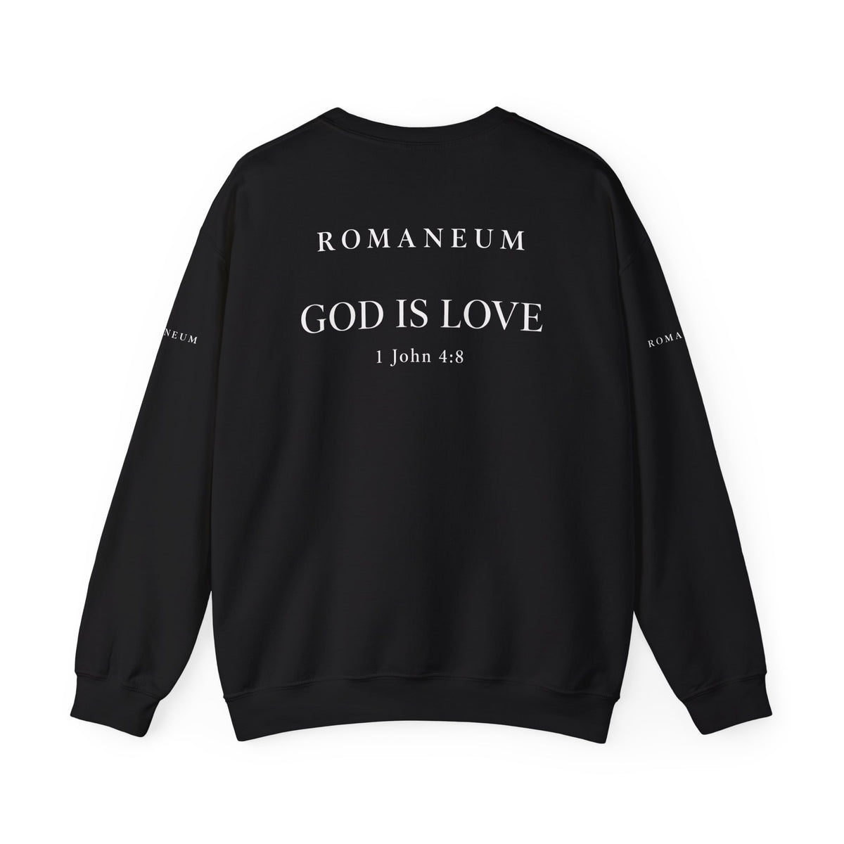 Classic White Crewneck Sweatshirt "FEAR NOT"