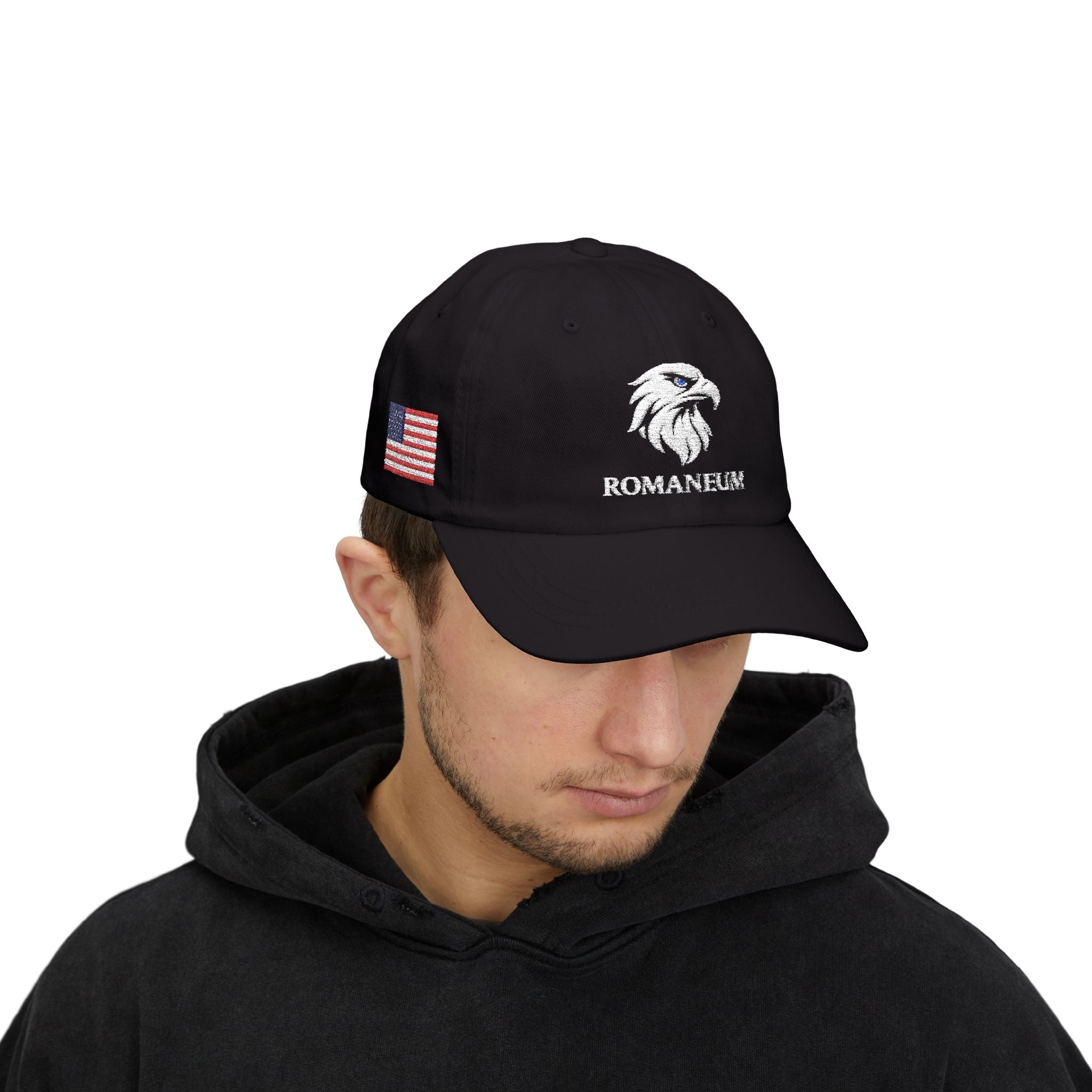 Roman eagle logo Classic Dad Cap | Patriotic embroidered baseball hat