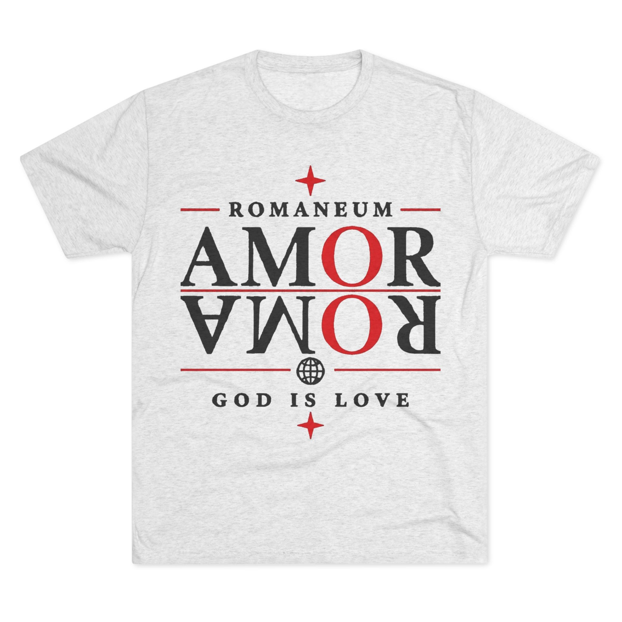 Romaneum "Amor Roma" Crew Tee – God Is Love Christian T-Shirt