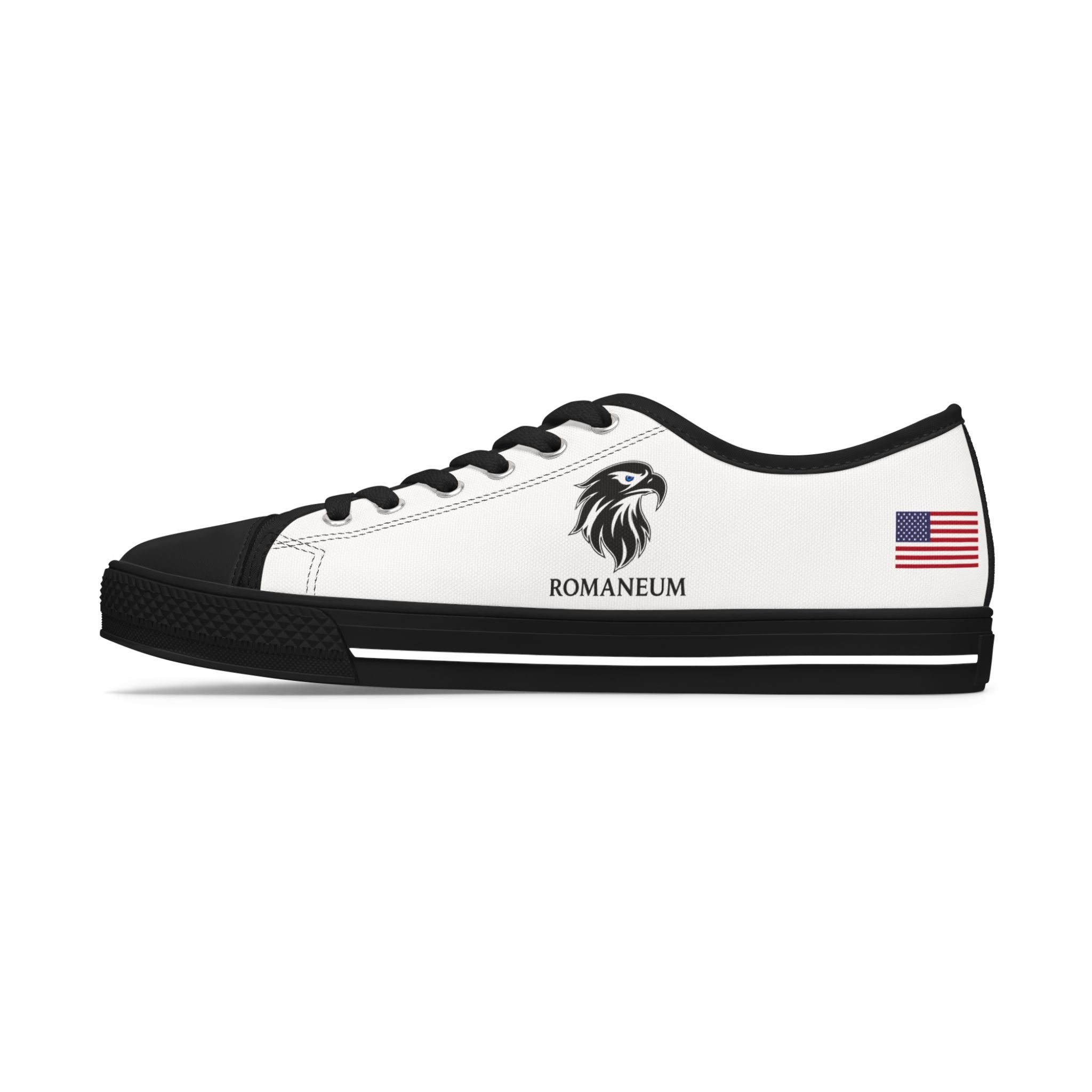Romananeum Eagle Logo Top Sneakers | American Flag Accent