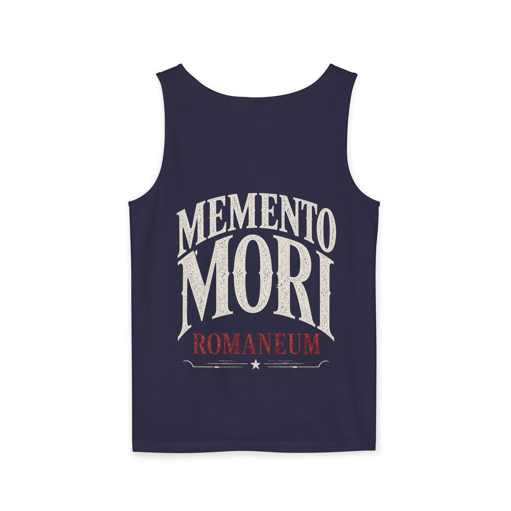 Memento Mori Skull Tank Top — Romaneum Vintage-Style Reminder Tank