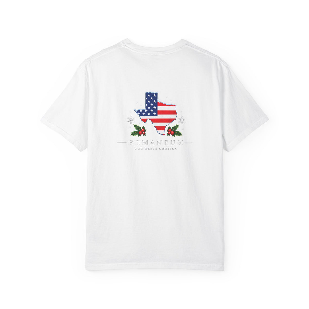 God Bless America Christmas Texas Flag T-Shirt