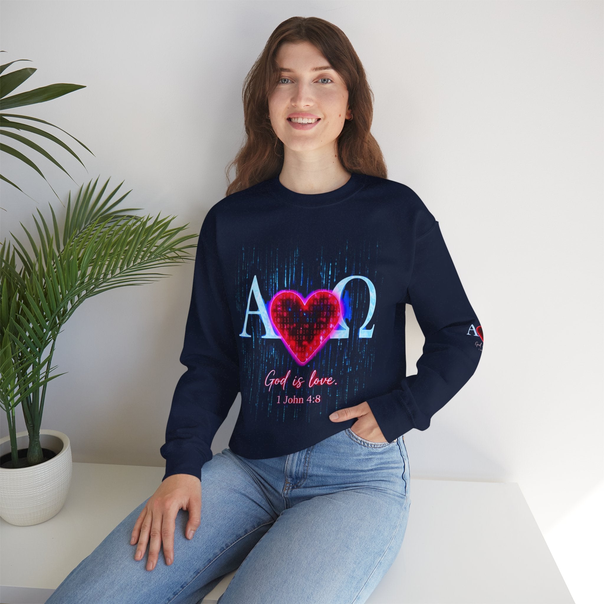 Alpha Omega Heart Sweatshirt ROMANEUM