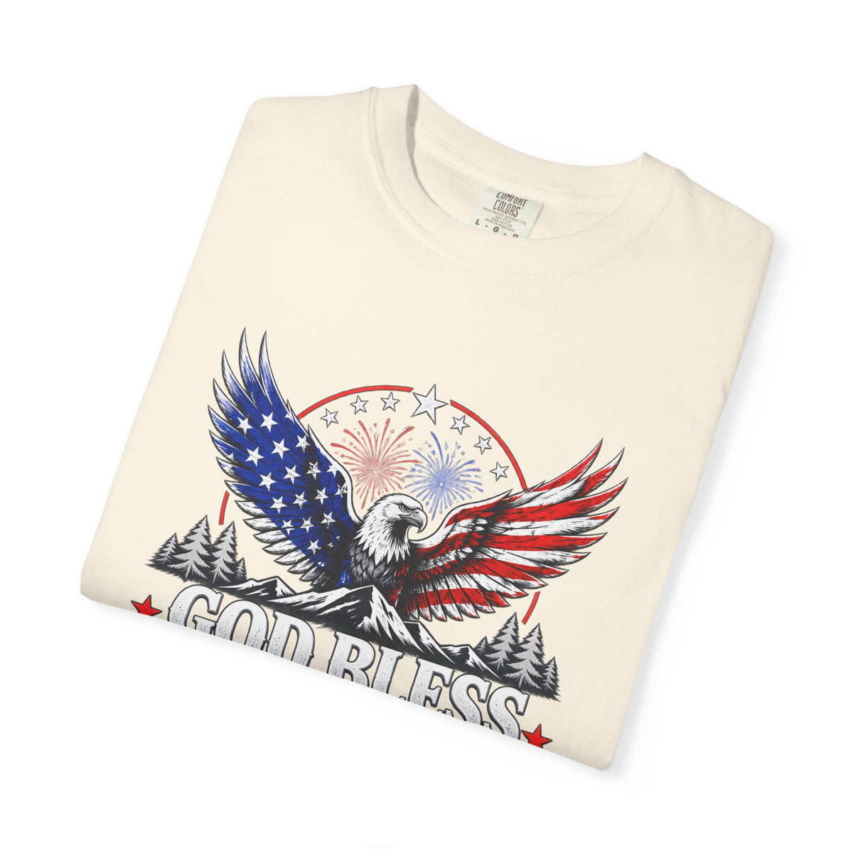 God Bless America Eagle T-Shirt — Patriotic USA Flag Graphic Tee