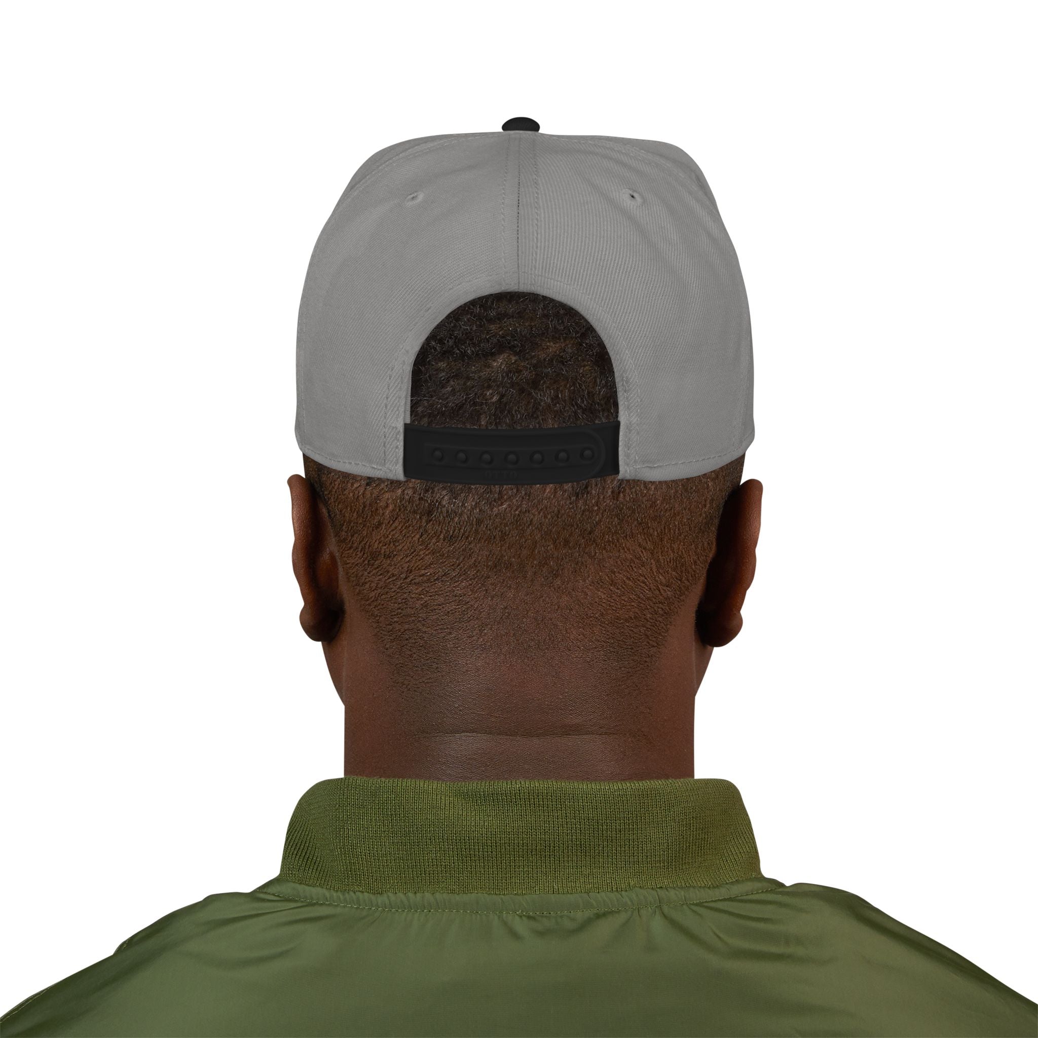 Embroidered Snapback Cap — Red Vintage 'ROMANEUM' Text