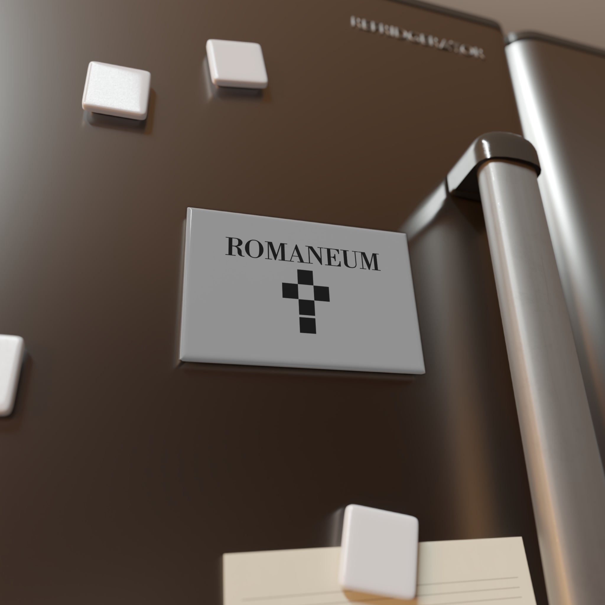 Romaneum Cross Rectangle Magnet — Decorative Fridge Magnet